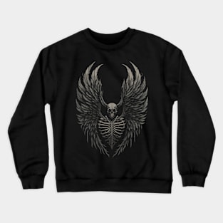 Gothic Emo Skeleton Satanic Occult Dark Art Witchy Gothic Crewneck Sweatshirt